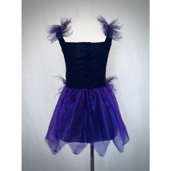 NEW Toddler Girls 4 Purple Witch Halloween Tutu Costume - Picture 5 of 5